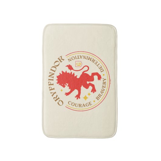 GRYFFINDOR™ Red Lion House Pride Abzeichen Badematte (Vorderseite Vertikal)