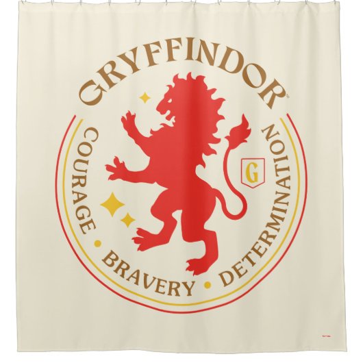 GRYFFINDOR™ Red Lion House Pride Abzeichen Duschvorhang (Vorderseite)