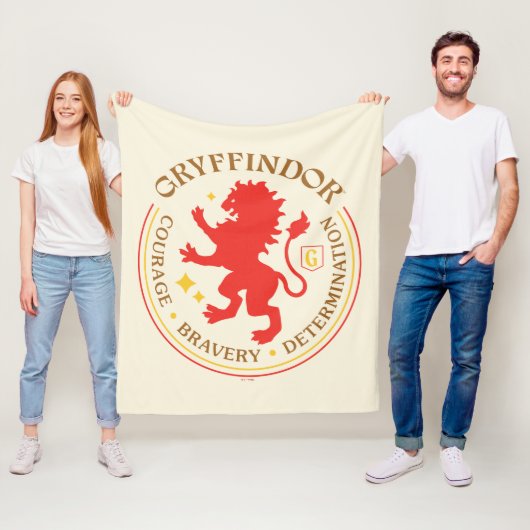 GRYFFINDOR™ Red Lion House Pride Abzeichen Fleecedecke (Beispiel)