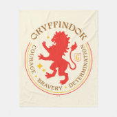 GRYFFINDOR™ Red Lion House Pride Abzeichen Fleecedecke (Vorderseite)