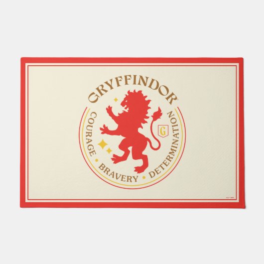 GRYFFINDOR™ Red Lion House Pride Abzeichen Fußmatte (Vorderseite)