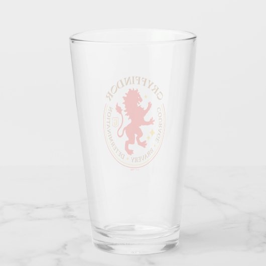 GRYFFINDOR™ Red Lion House Pride Abzeichen Glas (Rückseite)