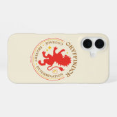 GRYFFINDOR™ Red Lion House Pride Abzeichen iPhone 16 Hülle (Rückseite (Horizontal))