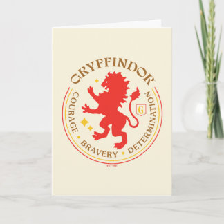 GRYFFINDOR™ Red Lion House Pride Abzeichen Karte