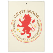 GRYFFINDOR™ Red Lion House Pride Abzeichen Klemmbrett (Rückseite)