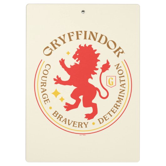 GRYFFINDOR™ Red Lion House Pride Abzeichen Klemmbrett (Rückseite)
