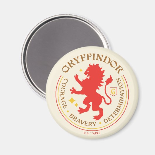 GRYFFINDOR™ Red Lion House Pride Abzeichen Magnet (Vorderseite/Rückseite)