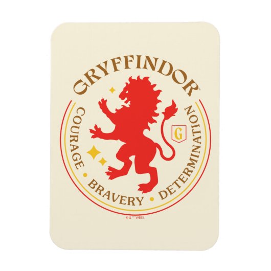 GRYFFINDOR™ Red Lion House Pride Abzeichen Magnet (Vertikal)