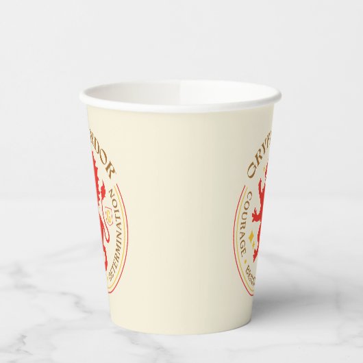 GRYFFINDOR™ Red Lion House Pride Abzeichen Pappbecher (Links)