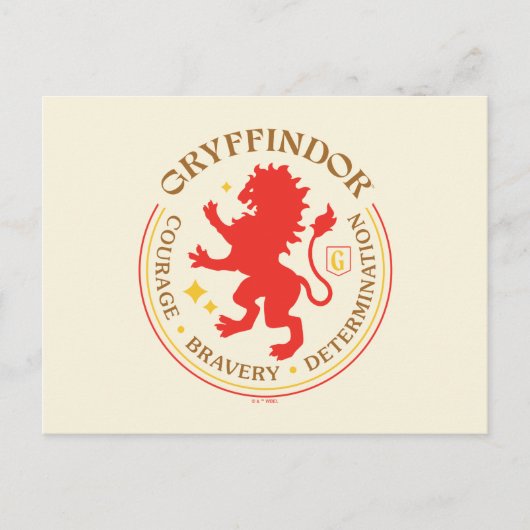 GRYFFINDOR™ Red Lion House Pride Abzeichen Postkarte (Vorderseite)