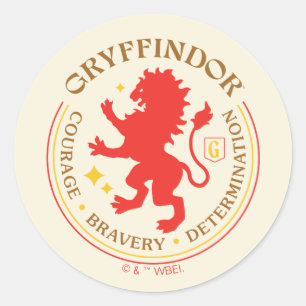 GRYFFINDOR™ Red Lion House Pride Abzeichen Runder Aufkleber