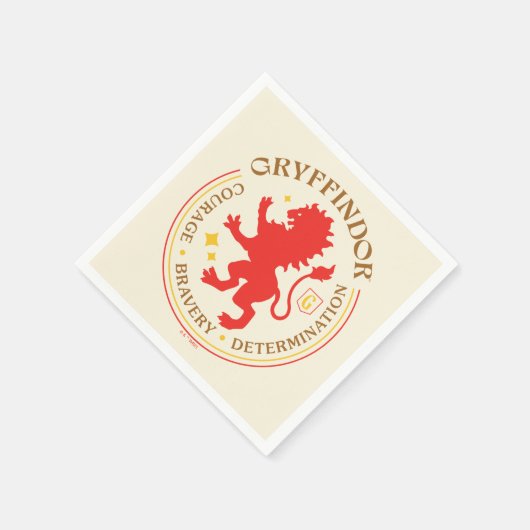 GRYFFINDOR™ Red Lion House Pride Abzeichen Serviette (Ecke)