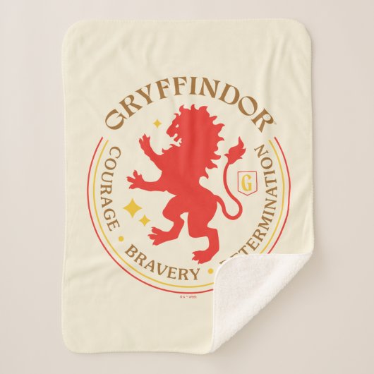 GRYFFINDOR™ Red Lion House Pride Abzeichen Sherpadecke (Vorderseite)