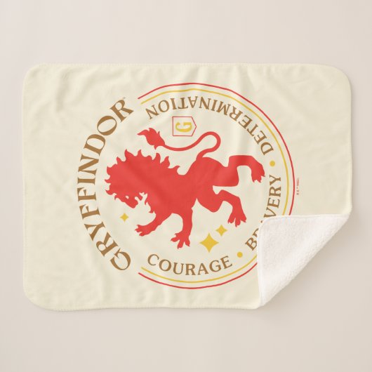 GRYFFINDOR™ Red Lion House Pride Abzeichen Sherpadecke (Vorderseite (Horizontal))