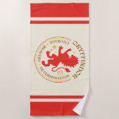 GRYFFINDOR™ Red Lion House Pride Abzeichen Strandtuch (Vorderseite)