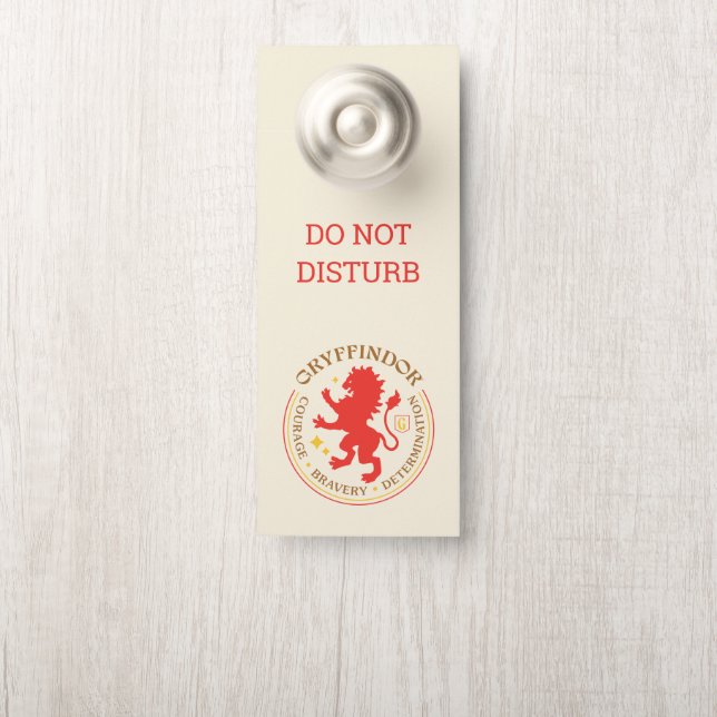 GRYFFINDOR™ Red Lion House Pride Abzeichen Türanhänger (Auf Knauf)