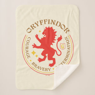 GRYFFINDOR™ Roter Löwe Haus Stolz Abzeichen Sherpadecke