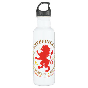 GRYFFINDOR™ Rotes Löwenhaus Stolz Abzeichen Edelstahlflasche