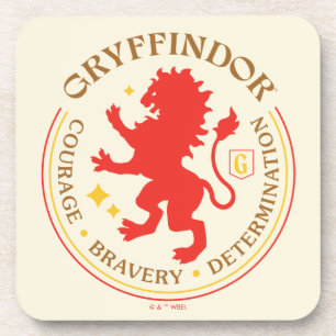 GRYFFINDOR™ Rotes Löwenhaus-Stolz-Abzeichen Getränkeuntersetzer