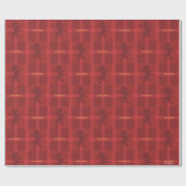 GRYFFINDOR™ Tartan Kariertes Muster Geschenkpapier (Flach)