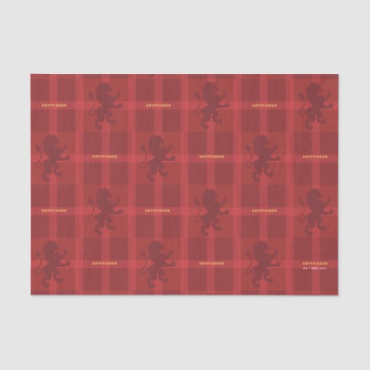 GRYFFINDOR™ Tartan Plaid Pattern Seidenpapier (Vorderseite)