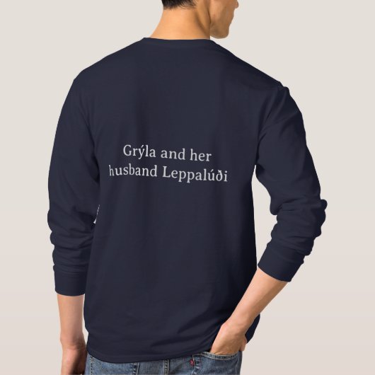 Grýla und Leppalúði T-Shirt (Rückseite)