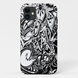 GRYM - Abstrakte Schwarz-Weiß-Kunst Case-Mate iPhone Hülle
