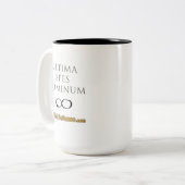 Gryphen Wappen-Tasse ~ OrbitalDefense.com Zweifarbige Tasse (Vorderseite Links)