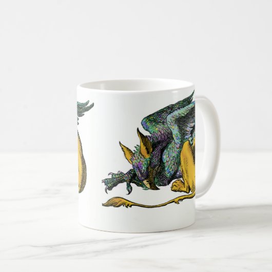 Gryphon - Blau: Kaffeetasse (VorderseiteRechts)