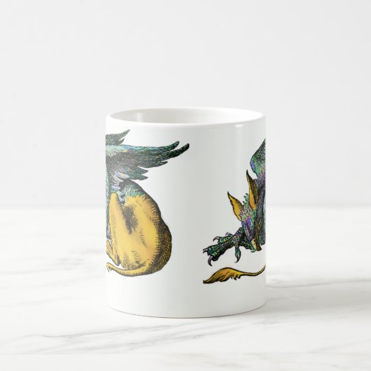 Gryphon - Blau: Kaffeetasse (Mittel)