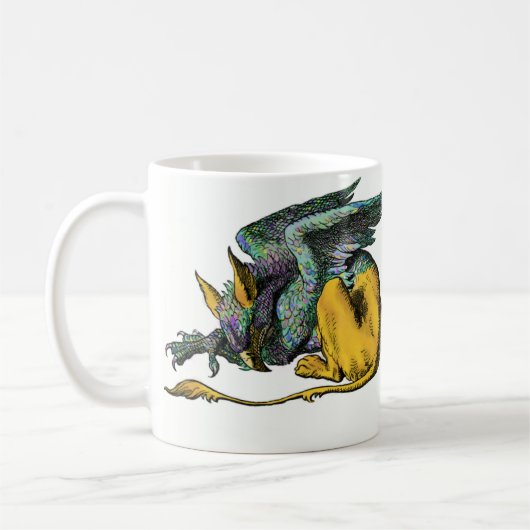 Gryphon - Blau: Kaffeetasse (Links)
