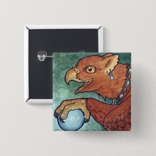 Gryphon Mage Knopf Button (Vorne & Hinten)