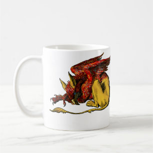 Gryphon - Rot: Kaffeetasse