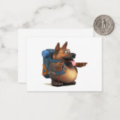 GS Backpacker Mitteilungskarte (Vorderseite/Rückseite Beispiel)