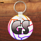 GS Goal Shooter Netball-Position Schlüsselanhänger (Vorderseite)