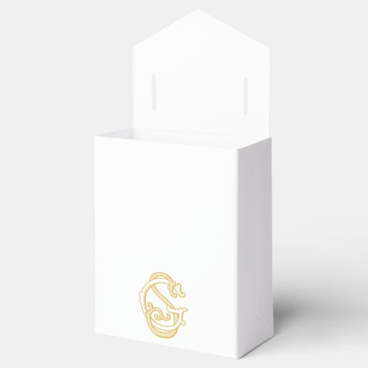 GS Monogram oder SG Monogram Fevor Box Geschenkschachtel (Geöffnet)
