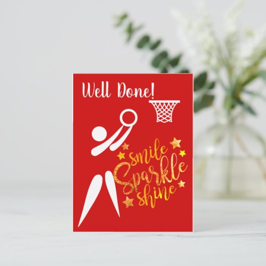 GS Player als gut getan Netball Postkarte (Stehend Vorderseite)