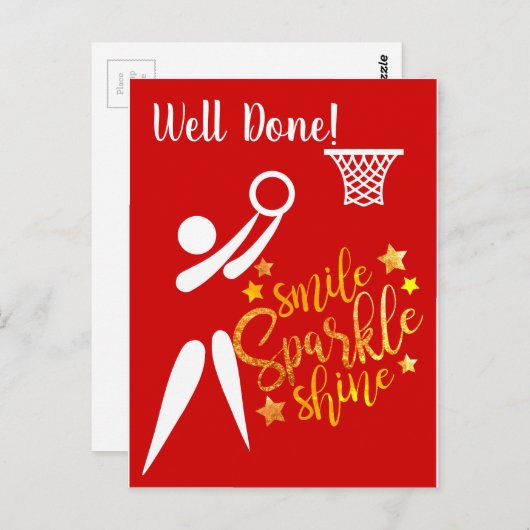 GS Player als gut getan Netball Postkarte (Vorne/Hinten)