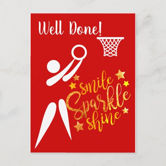 GS Player als gut getan Netball Postkarte (Vorderseite)