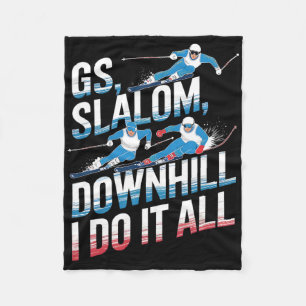 Gs Slalom Abfahrt Ich Mache Alles Alpinski Fleecedecke
