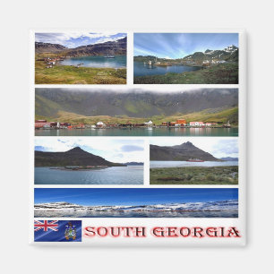 GS - Südgeorgien - Mosaik - Collage Magnet
