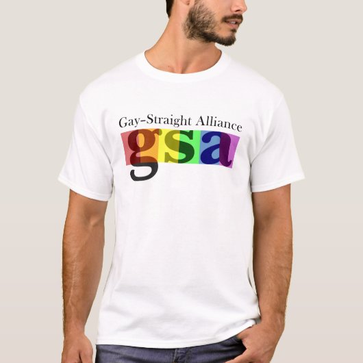 GSA klassischer heller T - Shirt (Vorderseite)