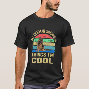 GSD085 - Mein Deutscher Hirte Ich bin Cool Vintag T-Shirt