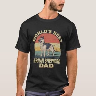 GSD094 - Bester deutscher Schäferhund-Vater der We T-Shirt