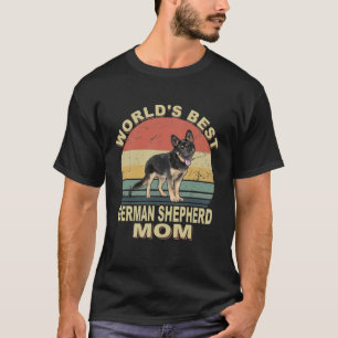 GSD100 - Bester Deutsche Schäferhund-Mama Vintage T-Shirt