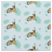gsd Blaupalmen Stoff (Muster)