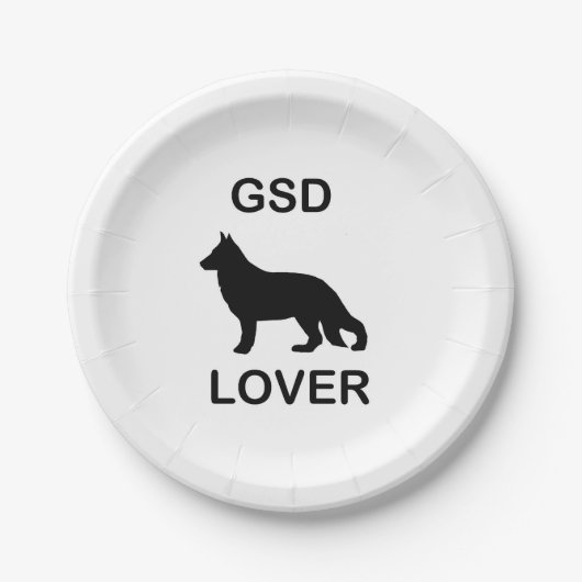 GSD-Fan Pappteller (Vorderseite)