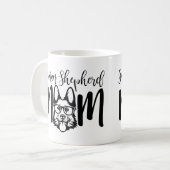 GSD German Shepherd Mama auf Kaffeetasse (Vorderseite Links)