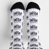 GSD German Shepherd Mama on White Socken (Oben)