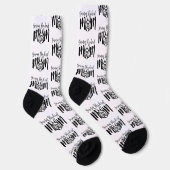 GSD German Shepherd Mama on White Socken (Rechts)